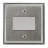Fan Isolator Switch : White Trim Art Deco Satin Chrome Fan Isolator