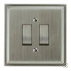 More information on the Art Deco Satin Nickel Art Deco Intermediate Switch and Light Switch Combination