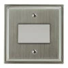 Fan Isolator Switch : White Trim Art Deco Satin Nickel Fan Isolator