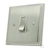 1 Gang 20 Amp Intermediate Light Switch Art Deco Satin Nickel Intermediate Light Switch