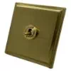 More information on the Art Deco Screwless Satin Brass Art Deco Screwless Intermediate Toggle (Dolly) Switch