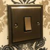 Art Deco Classic Antique Brass Light Switch - 1