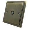 More information on the Art Deco Classic Antique Brass Art Deco Classic TV Socket