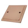 Art Deco Classic Polished Copper Blank Plate - 1