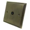 More information on the Art Deco Supreme Antique Brass Art Deco Supreme TV Socket