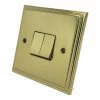 Art Deco Supreme Polished Brass Light Switch - 2
