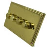 Art Deco Supreme Polished Brass LED Dimmer - 1