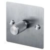 1 Gang 100W 2 Way LED Dimmer (60 - 250W) - Steel Control
