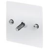 1 Gang 20 Amp 2 Way Toggle (Dolly) Light Switch - Steel Toggle