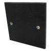 Single Blanking Plate Black Granite / Satin Stainless Blank Plate