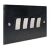 Black Granite / Satin Stainless Light Switch - 2