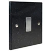 13 Amp Unswitched Fused Spur : Black Trim Black Granite / Satin Stainless Unswitched Fused Spur