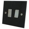 More information on the Black Granite / Satin Stainless Granite Stone Switched Fused Spur