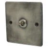 1 Gang 2 Way 20 Amp Toggle Light Switch - Steel Toggle