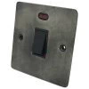 20 Amp Double Pole Switch with Neon - Black Switch