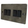 4 Gang 10 Amp 2 Way Light Switches - Black Switch