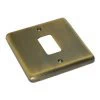 1 Gang Grid Plate Classic Grid Antique Brass Grid Plates
