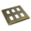 Classic Grid Antique Brass Grid Plates - 4