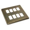 Classic Grid Antique Brass Grid Plates - 5