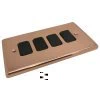 Classic Grid Polished Copper Grid Plates - 1