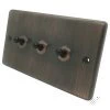 Classic Antique Copper Toggle (Dolly) Switch - 3