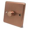 1 Gang 2 Way Push Switch Classic Brushed Copper Push Light Switch