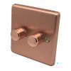 More information on the Classic Brushed Copper Classic LED Dimmer and Push Light Switch Combination