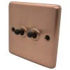 Classic Brushed Copper Toggle (Dolly) Switch - 3