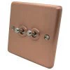 Classic Brushed Copper Toggle (Dolly) Switch - 1