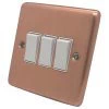 Classic Brushed Copper Light Switch - 4