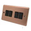 Classic Brushed Copper Light Switch - 6