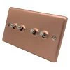 Classic Brushed Copper Toggle (Dolly) Switch - 4