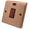 Classic Brushed Copper Cooker (45 Amp Double Pole) Switch - 3