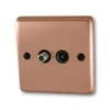 More information on the Classic Brushed Copper Classic TV and SKY Socket