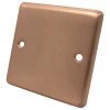 Classic Brushed Copper Blank Plate - 1