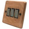 Classical Aged Burnished Copper Light Switch - 4