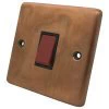 Classical Aged Burnished Copper Cooker (45 Amp Double Pole) Switch - 1