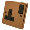 Classic Copper Bronze Switched Plug Socket - 1