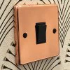 Classic Polished Copper Intermediate Light Switch - 3