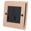 Classic Polished Copper Telephone Extension Socket - 1