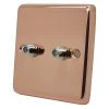 Classic Polished Copper Satellite Socket (F Connector) - 1