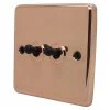 Classic Polished Copper Toggle (Dolly) Switch - 2