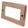 Double Plate - 4 Module Classic Polished Copper Modular Plate