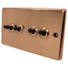 Classic Polished Copper Toggle (Dolly) Switch - 5