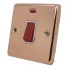 Classic Polished Copper Cooker (45 Amp Double Pole) Switch - 2