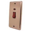 Classic Polished Copper Cooker (45 Amp Double Pole) Switch - 3