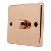Classic Polished Copper Push Light Switch - 2