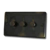 Classical Aged Aged Push Intermediate Switch and Push Light Switch Combination - 1
