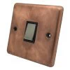 Classical Aged Burnished Copper Light Switch - 1