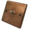 Classical Aged Burnished Copper Toggle (Dolly) Switch - 2